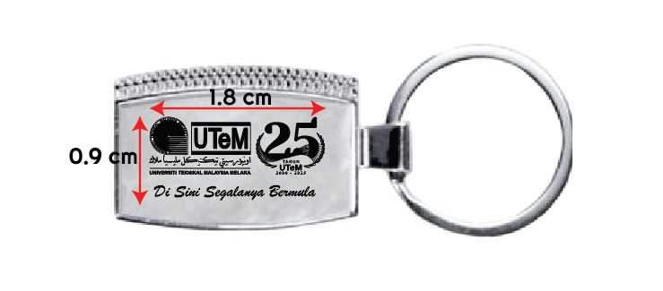 Keychain 25 Tahun UTeM (Design 1)