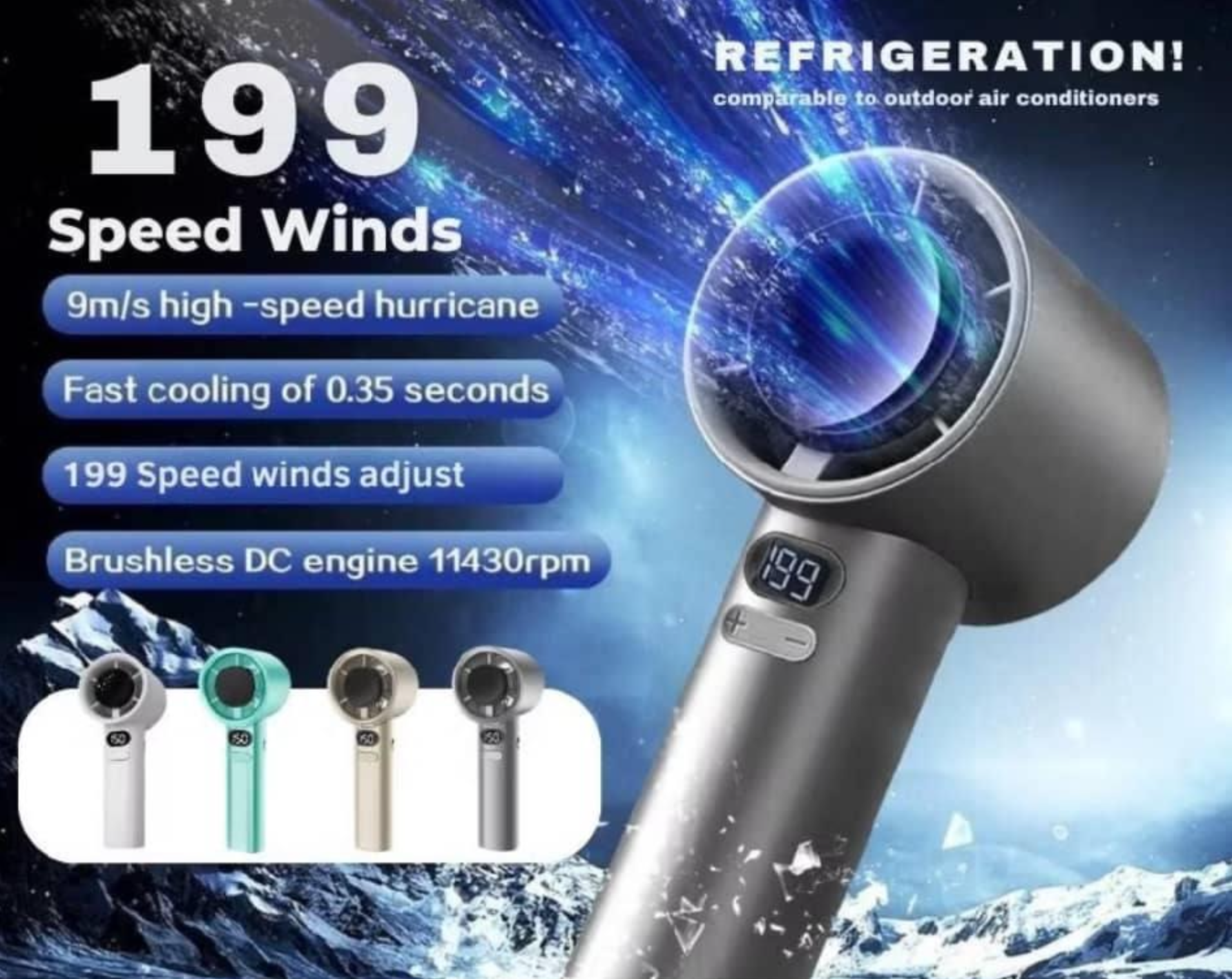 Handheld Fan with LED Display 25 Tahun UTeM